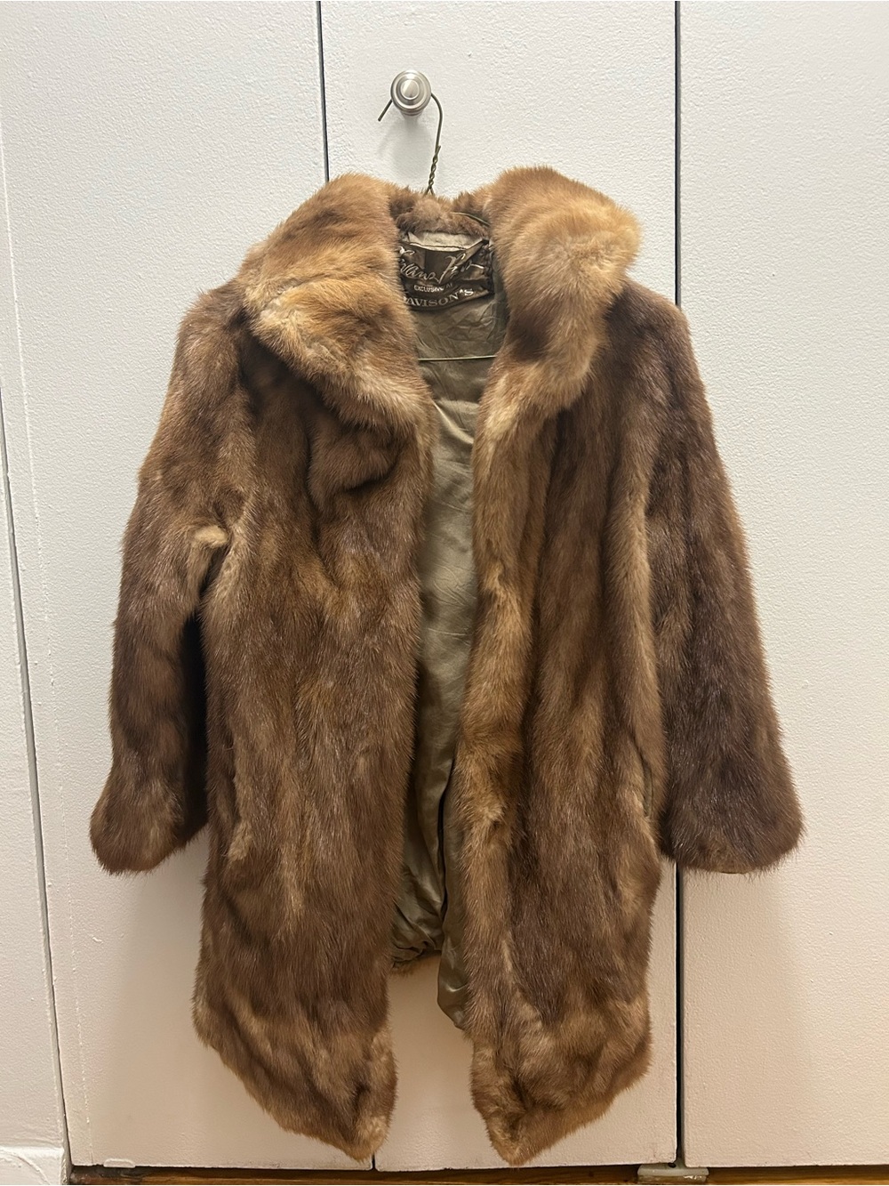 Vintage Brown Fur Coat - Women's Luxurious Brown Jacket